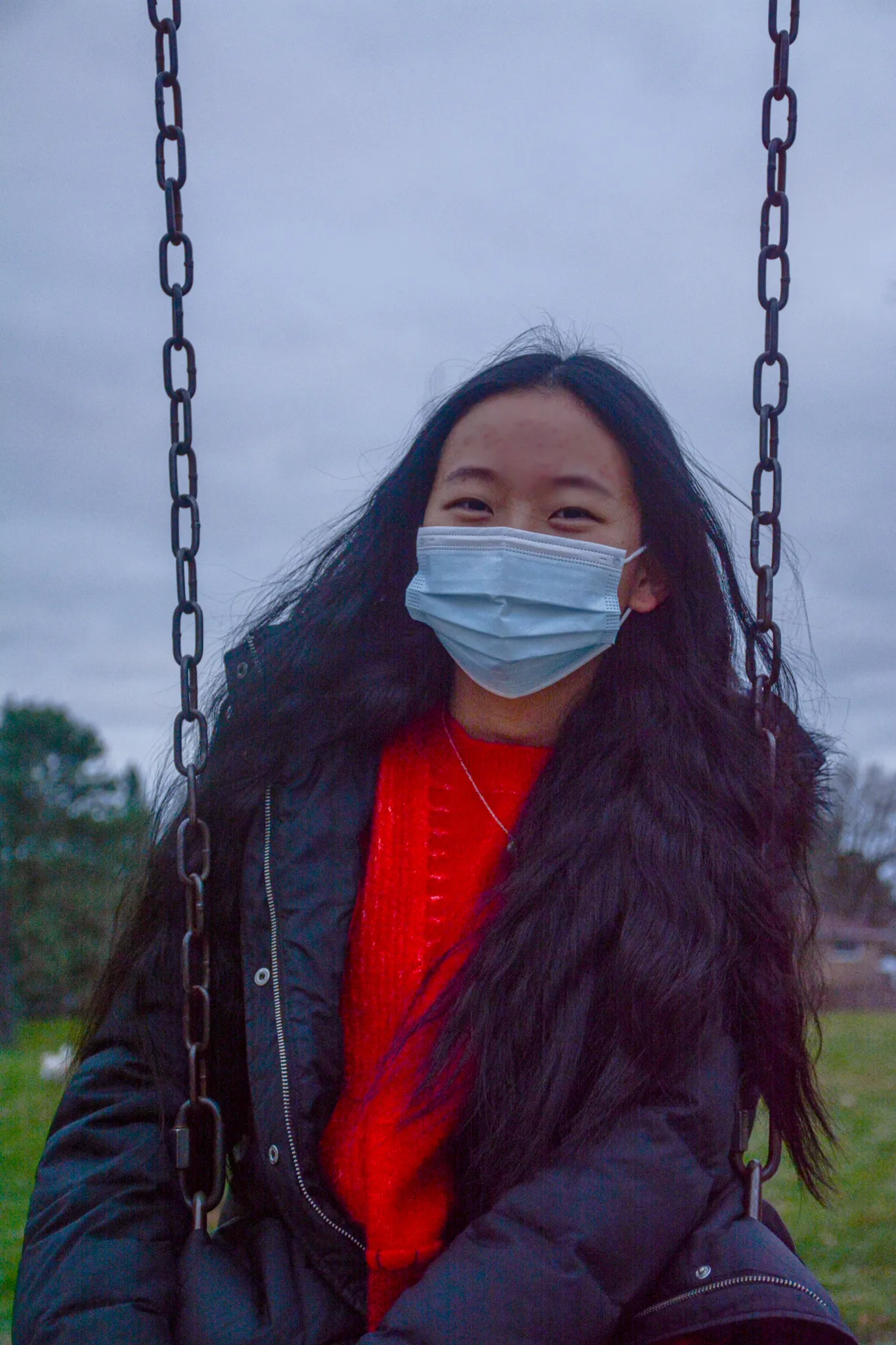 Eye smile photo with mask 1
