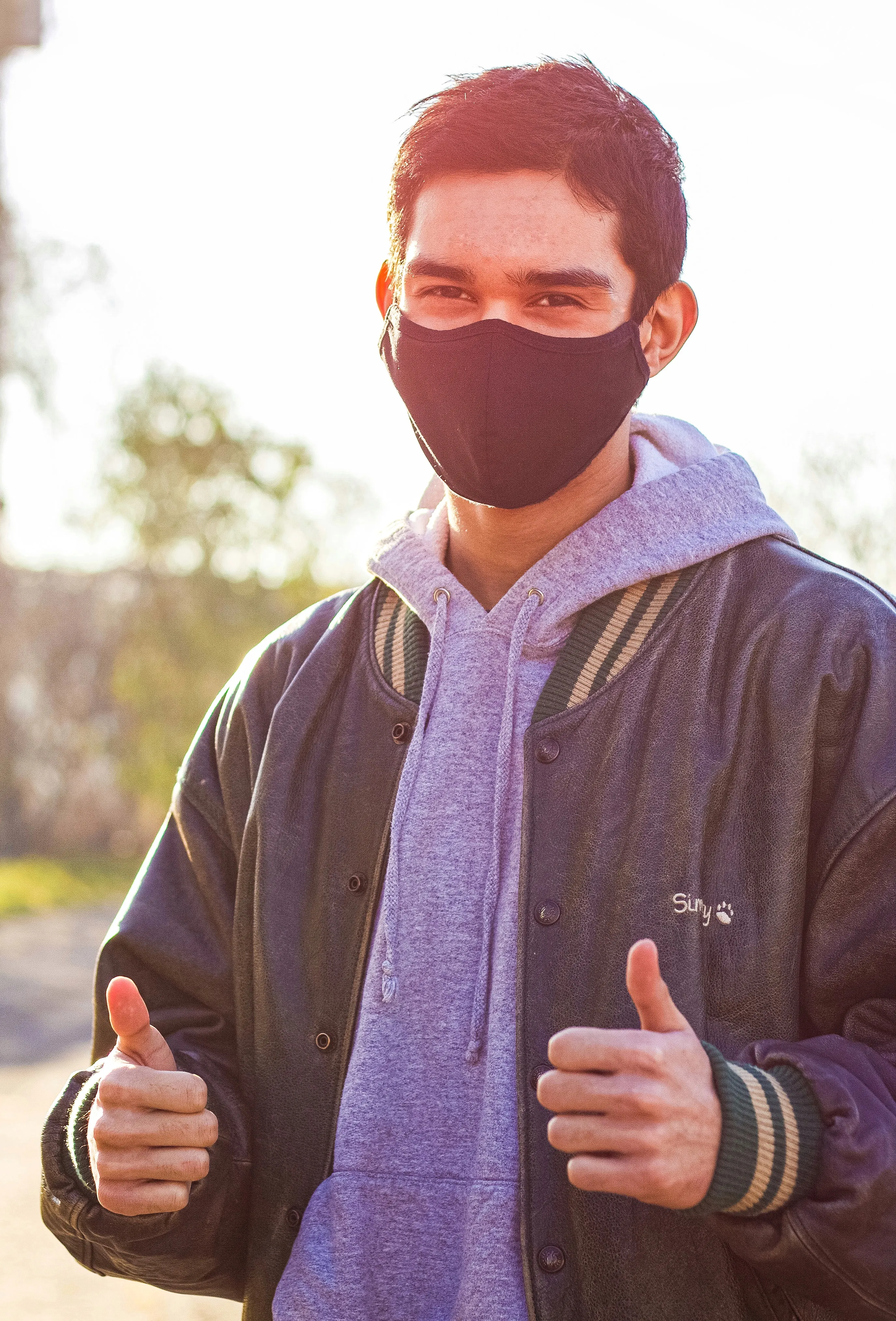 Eye smile photo with mask 4